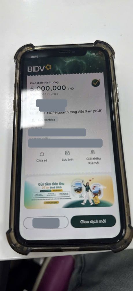 Ảnh chuyển khoản mua MePOS