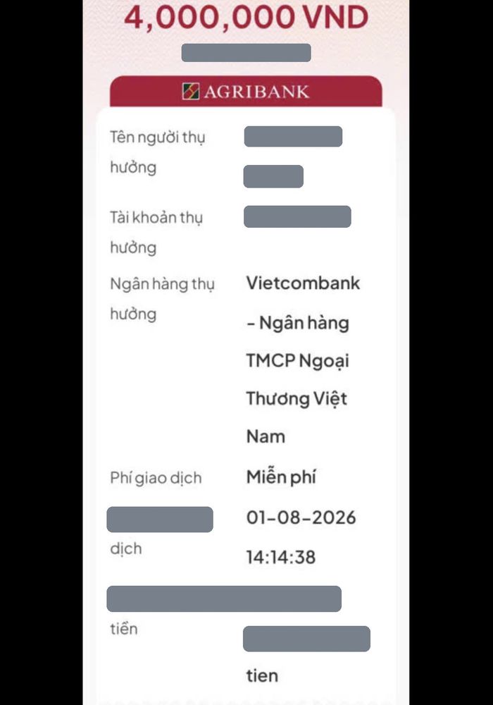 Ảnh chuyển khoản mua MePOS
